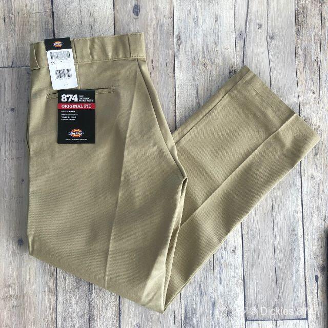 Dickies(ディッキーズ)の【新品・送料無料】32×32 ベージュ ディッキーズ 874 ワークパンツ チノ メンズのパンツ(ワークパンツ/カーゴパンツ)の商品写真