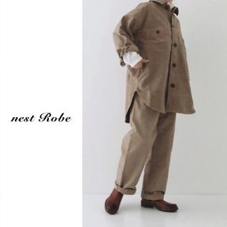 ネストローブ(nest Robe)のノラ様専用¨̮♡︎ネストローブ | コットンモールスキンビッグシャツジャケット(シャツ/ブラウス(長袖/七分))