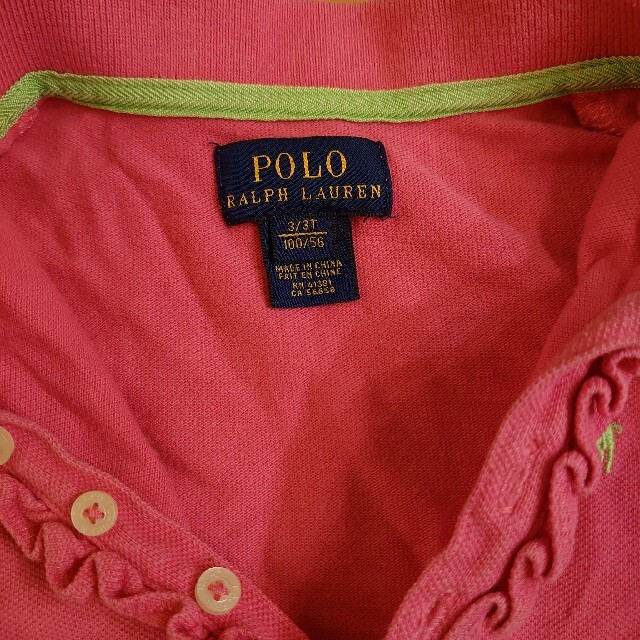 POLO RALPH LAUREN(ポロラルフローレン)のPOLO　ポロシャツ　ピンク キッズ/ベビー/マタニティのキッズ服女の子用(90cm~)(Tシャツ/カットソー)の商品写真