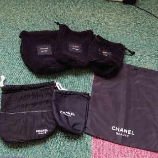 シャネル(CHANEL)の★CHANEL BEAUTE★ノベルティポーチ6点set/サイズ色々★(ノベルティグッズ)