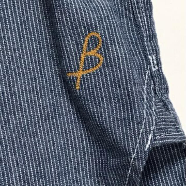 M 新品！BIRDWELL MR PORTER限定発売　半袖シャンブレー　シャツ メンズのトップス(シャツ)の商品写真