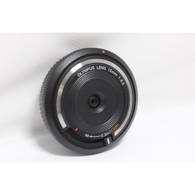 OLYMPUS(オリンパス)の美品 オリンパス ボディーキャップレンズ BCL-1580 スマホ/家電/カメラのカメラ(レンズ(単焦点))の商品写真