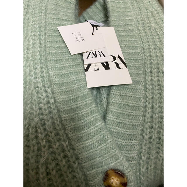 ZARA(ザラ)の＊人気完売商品＊ZARA パッチポケットニットカーディガン レディースのトップス(カーディガン)の商品写真