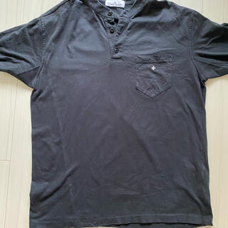 ストーンアイランド(STONE ISLAND)のストーンアイランド　ブラックTシャツ(Tシャツ/カットソー(半袖/袖なし))