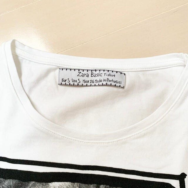 ZARA(ザラ)の試着のみ＊ZARA/ザラ　猫ちゃんTシャツ レディースのトップス(Tシャツ(半袖/袖なし))の商品写真