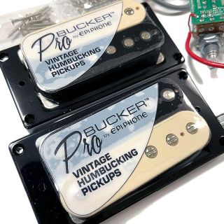 GibsonとEpiphoneの技術の融合！ProBucker セット ゼブラ