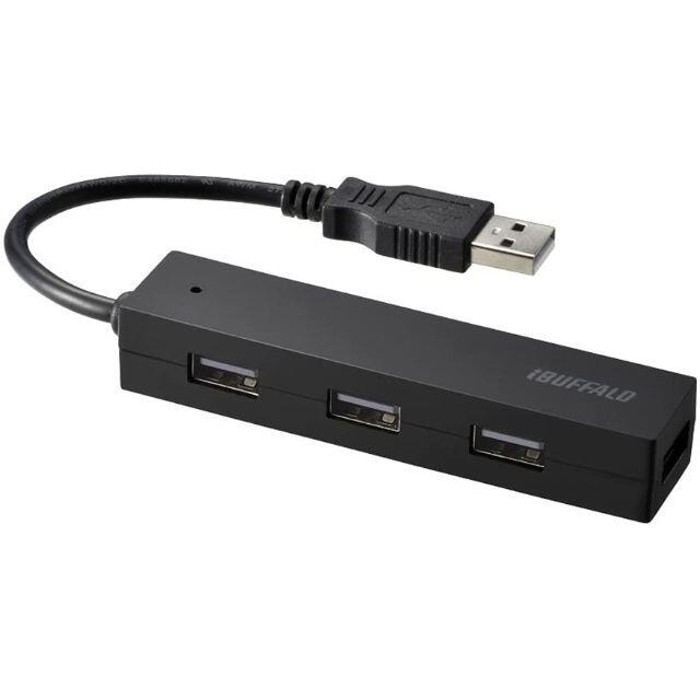 Buffalo(バッファロー)の[ジャンク品]BUFFALO/USBハブ/バスパワー/USB2.0×4ポート スマホ/家電/カメラのPC/タブレット(PC周辺機器)の商品写真