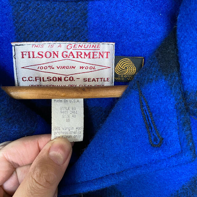 希少　廃盤色　FILSON　フィルソン　ダブルマッキーノクルーザー　サイズ40