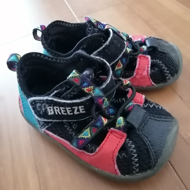 BREEZE(ブリーズ)のブリーズ　子供　キッズ　サンダル　13.5cm　黒 キッズ/ベビー/マタニティのベビー靴/シューズ(~14cm)(サンダル)の商品写真