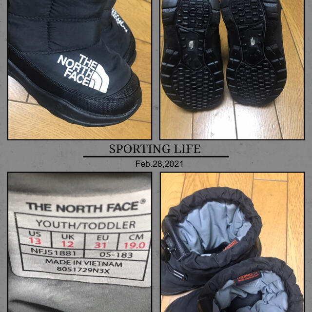 THE NORTH FACE(ザノースフェイス)のTHE north faceザノースフェイスヌプシブーツ キッズ/ベビー/マタニティのキッズ靴/シューズ(15cm~)(ブーツ)の商品写真