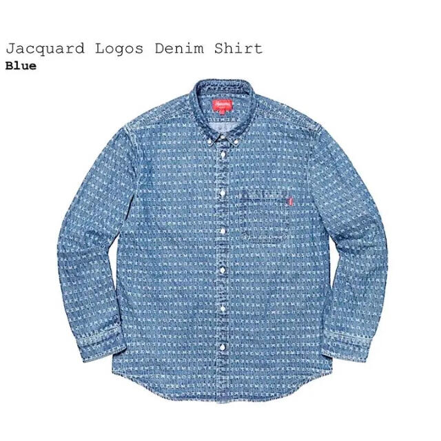 Mサイズ Supreme Jacquard Logos Denim Shirt