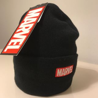 マーベル(MARVEL)の激レア！新品未使用マーベルMARVEL BOXLOGOニットキャップ(ニット帽/ビーニー)