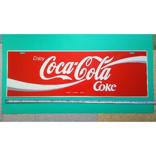 コカコーラ(コカ・コーラ)の当時もの コカ・コーラ ジョージア リバーシブル スチール看板 ホーロー看板 (その他)