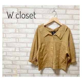 ダブルクローゼット(w closet)のW closet レディース スプリングジャケット FREE ブラウン(テーラードジャケット)