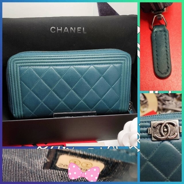 CHANEL(シャネル)の専用　【極美品】 ボーイシャネル マトラッセ ラウンド ファスナー 長財布 レディースのファッション小物(財布)の商品写真