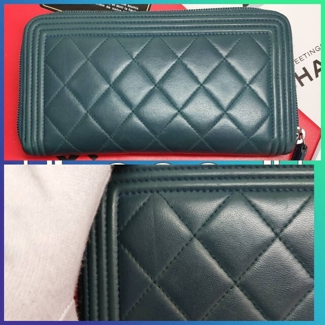 CHANEL(シャネル)の専用　【極美品】 ボーイシャネル マトラッセ ラウンド ファスナー 長財布 レディースのファッション小物(財布)の商品写真