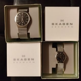 スカーゲン(SKAGEN)のチャニ様限定　SKAGEN ペアウォッチ 新品未使用(腕時計)