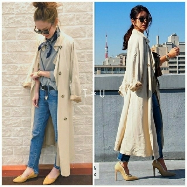 ungrid♡テンセルロングトレンチコート