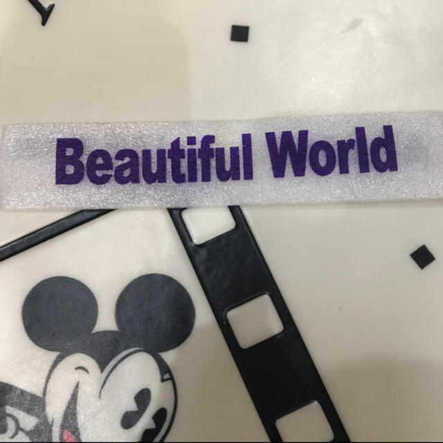 嵐　beautiful  world BW 美世界　落下物　羽リボン　銀テ　紫 エンタメ/ホビーのタレントグッズ(アイドルグッズ)の商品写真