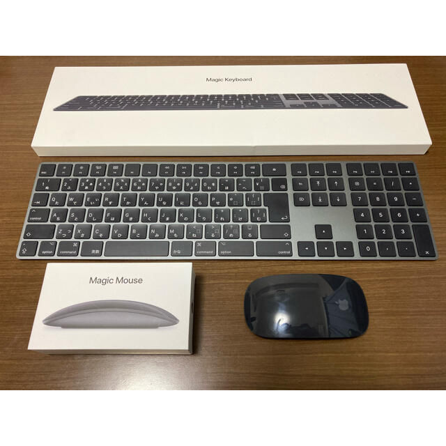 最初の  Apple - Apple magic mouse2 テンキー付＋magic keyboard PC周辺機器