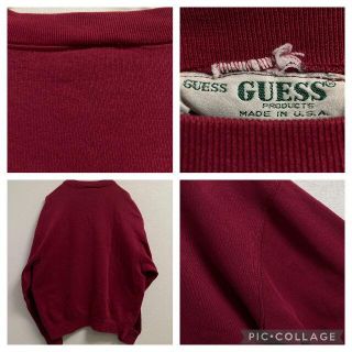 常田大希 着用モデル GUESS jeans ゲス 刺繍ロゴ スウェット