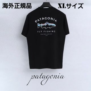 パタゴニア(patagonia)の海外正規品　即日発送　patagonia　半袖Tシャツ　ブラック　XLサイズ(Tシャツ/カットソー(半袖/袖なし))