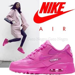 ナイキ(NIKE)の★Nike Air Max 90 Leather【Laser Fuchsia】(スニーカー)