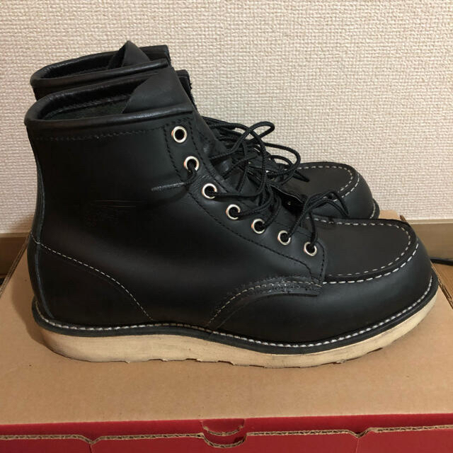 【25.0cm】RedWing8179 Moc Toe Blackメンズ