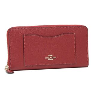 コーチ(COACH)の【新品】コーチ COACH 長財布 ラウンドジップウォレット レディース 赤 (財布)