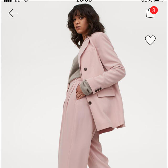 H&M ピンク　ジャケット　新品未使用