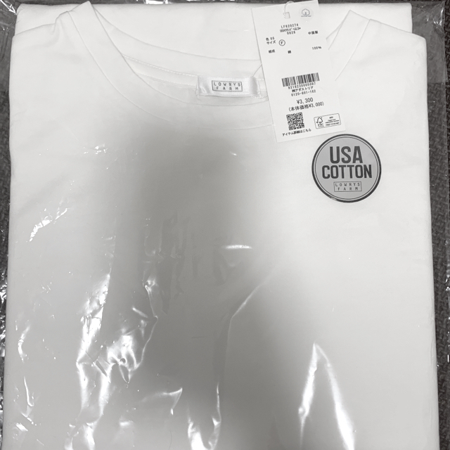 LOWRYS FARM(ローリーズファーム)のLOWRYS FARM  USAラウンドヘムＬＳ　カットソー レディースのトップス(Tシャツ(長袖/七分))の商品写真