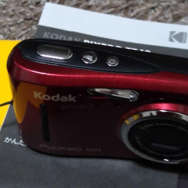 コダック 乾電池式コンパクトデジタルカメラ レッド FZ43RD