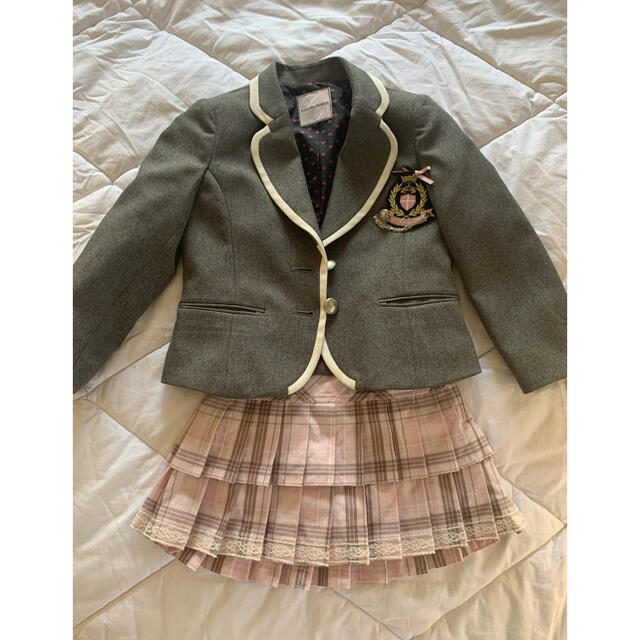 女の子 フォーマル ジャケット、スカートセット 120 キッズ/ベビー/マタニティのキッズ服女の子用(90cm~)(ドレス/フォーマル)の商品写真