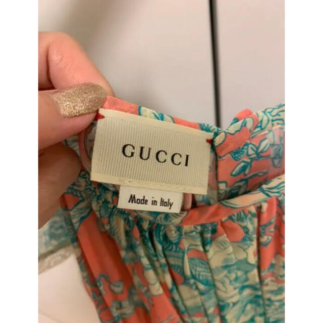 Gucci(グッチ)のグッチ　チルドレン　花柄ワンピース　サイズ12 新品 レディースのワンピース(ひざ丈ワンピース)の商品写真