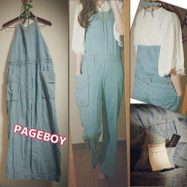 PAGEBOY(ページボーイ)のPAGEBOYオールインワンサロペットM レディースのパンツ(オールインワン)の商品写真