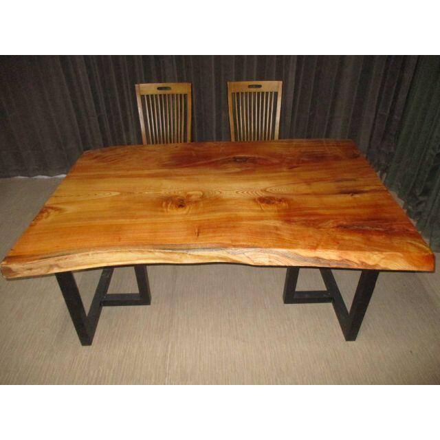 欲しいの X-041■　欅 ケヤキ テーブル 板 ダイニング 座卓 天板 無垢 一枚板 ダイニングテーブル