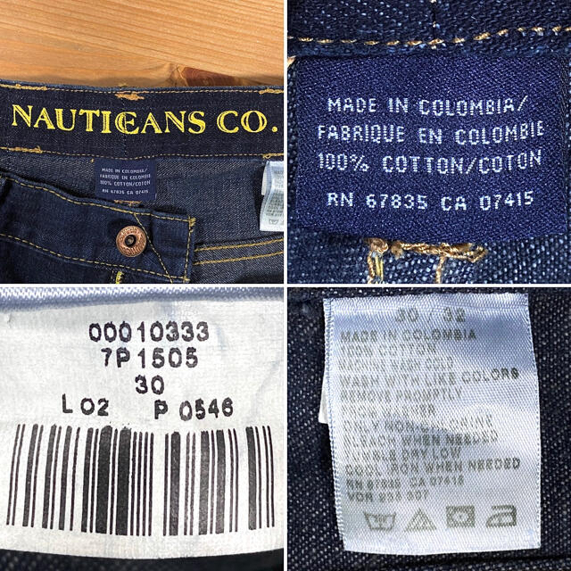 NAUTICA(ノーティカ)のNAUTICA JEANS ノーティカ 濃紺 デニムパンツ コロンビア製 W30 メンズのパンツ(デニム/ジーンズ)の商品写真