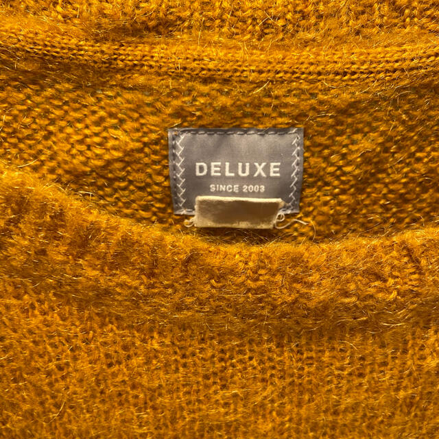 DELUXE(デラックス)のデラックス　モヘアニット　イエロー メンズのトップス(ニット/セーター)の商品写真