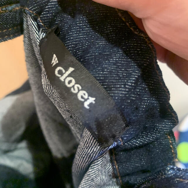 w closet(ダブルクローゼット)のwcloset デニムワンピース レディースのワンピース(ひざ丈ワンピース)の商品写真