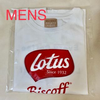 ジェラートピケ(gelato pique)の新品未使用 【Lotus】HOMME ワンポイントＴシャツ (メンズMサイズ)(Tシャツ/カットソー(半袖/袖なし))