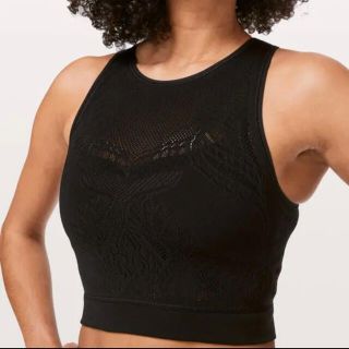 ルルレモン(lululemon)のlululemon reveal crop top black 4(ヨガ)