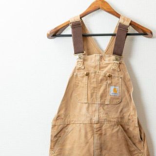 カーハート(carhartt)のCARHARTカーハート　オーバーオール ダブルニー　ベージュ　R2　32×32(サロペット/オーバーオール)