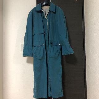 古着　vintage ステントカラーコート　ロングコート(ステンカラーコート)