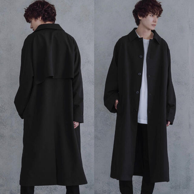 【KUUUPY】2way  Over Soutien Collar Coat メンズのジャケット/アウター(ステンカラーコート)の商品写真