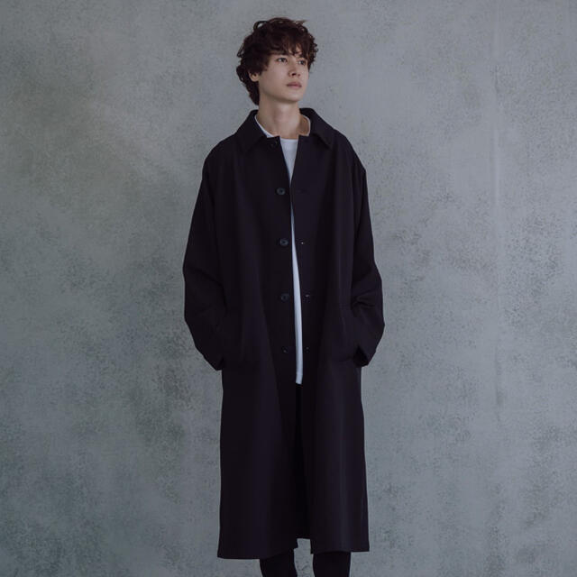 【KUUUPY】2way  Over Soutien Collar Coat メンズのジャケット/アウター(ステンカラーコート)の商品写真