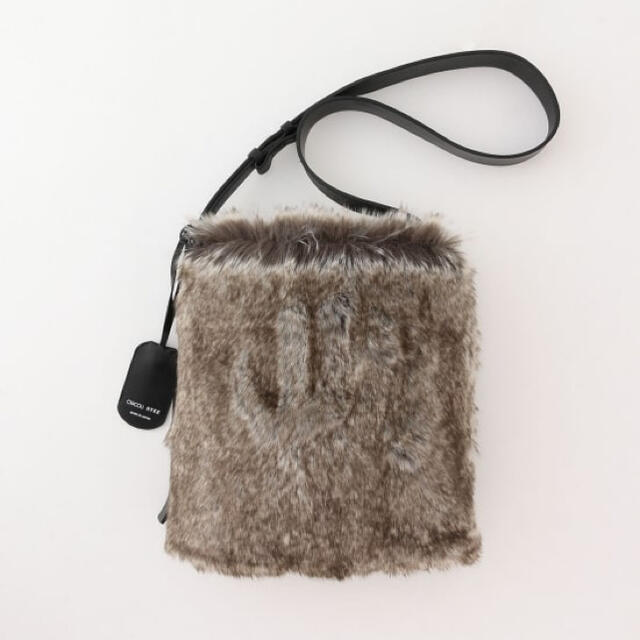 HYKE  FAUX FUR MILITARY BAG SMALL SIZE