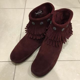 ミネトンカ(Minnetonka)のミネトンカ 26cm ショートブーツ フリンジブーツ(ブーツ)