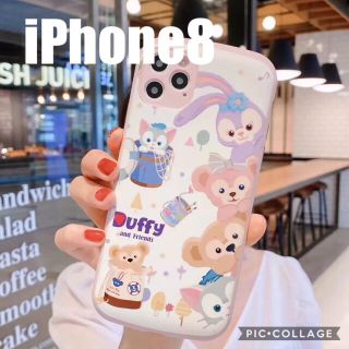 ダッフィー(ダッフィー)の新品 iPhone8 ダッフィー フレンズ スマホケース ディズニー カバー(iPhoneケース)