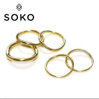 ビューティアンドユースユナイテッドアローズ(BEAUTY&YOUTH UNITED ARROWS)のSOKO ソコ 5連ウェービングリング(リング(指輪))