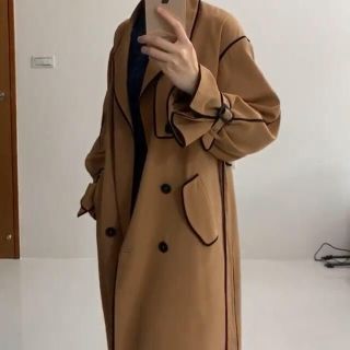 ザラ(ZARA)のTnewties パイピングトレンチコート　XS(トレンチコート)